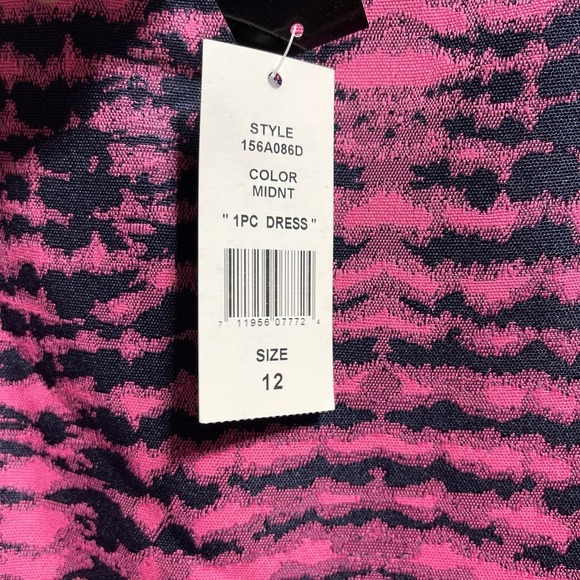 John Meyer Collection All Over Print Sleeveless Sheath Midi Dress Women's Sz 12 - Picture 8 of 10